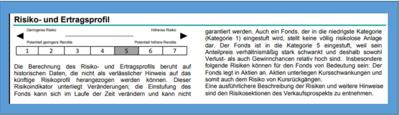 Fonds, wesentliche Anlegerinformationen