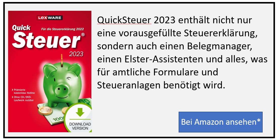 Quicksteuer Affiliate freiwillige Steuererklärung